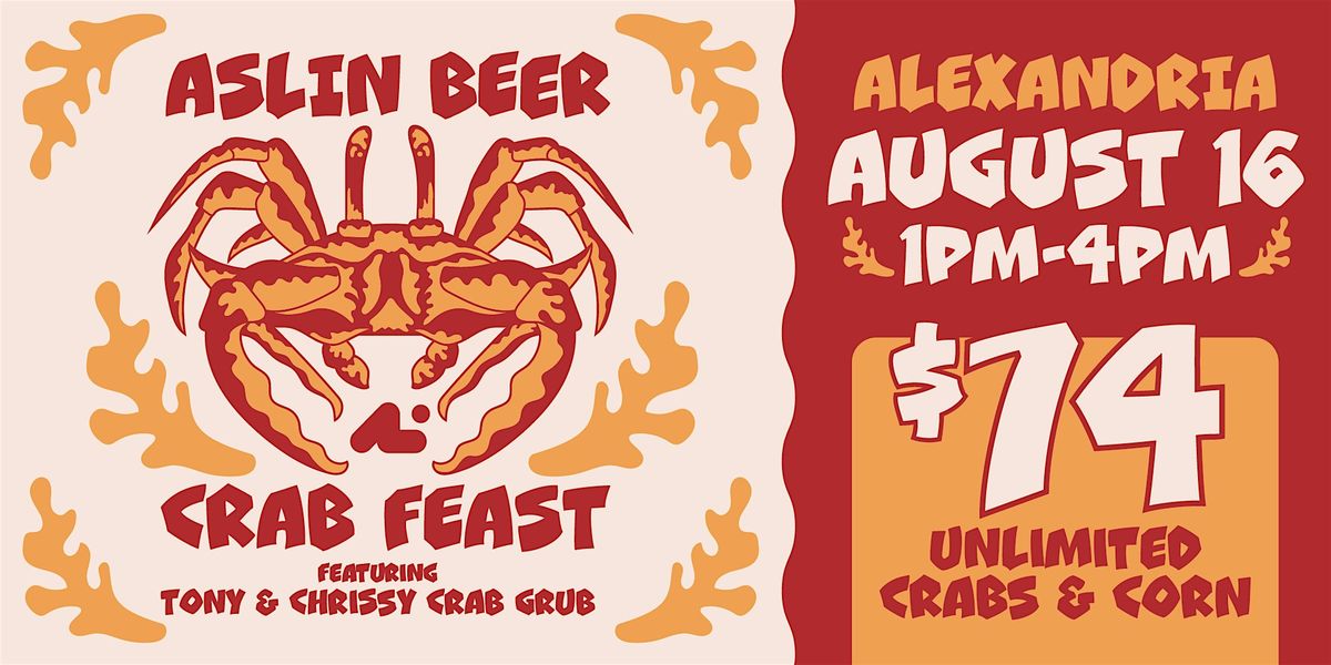 Crab Feast 2025 at Aslin Alexandria, 16 August | Event in Alexandria | AllEvents
