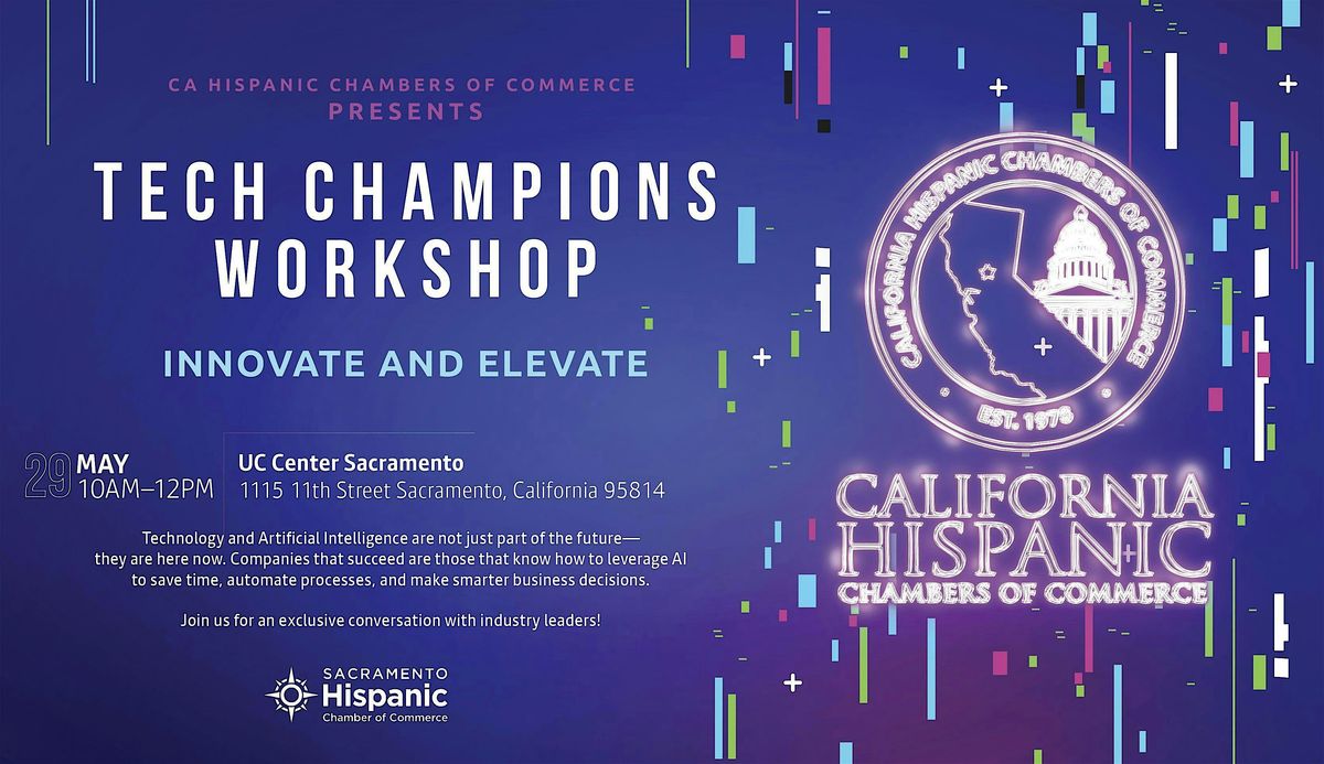 Tech Champions Workshop, 29 May | Event in Sacramento | AllEvents