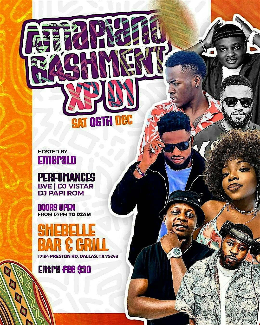 AMAPIANO BASHMENT XP 01 FT BVE , DJ VISTAR , DJ PAPI ROM, 6 December | Event in Dallas | AllEvents