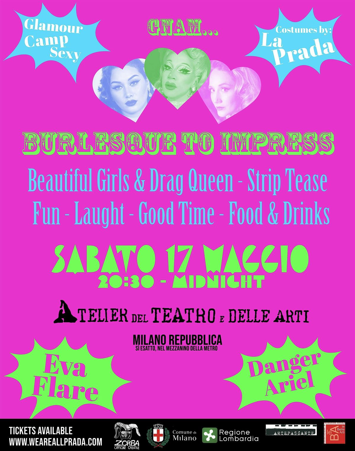 Burlesque to Impress - Quel Diavolo de La Prada, 17 May | Event in Milano | AllEvents