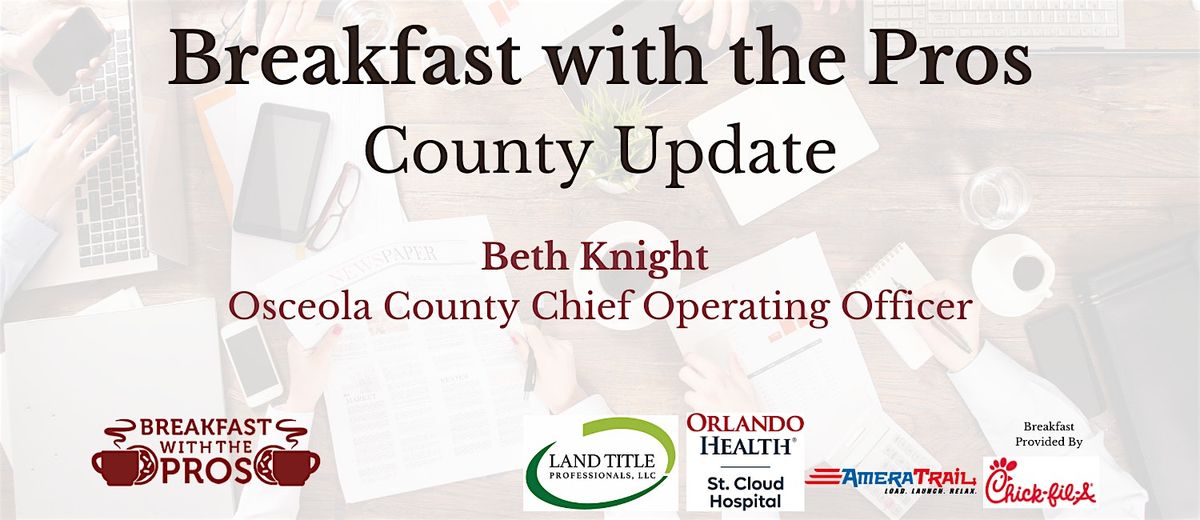 Breakfast with the Pros - County Update, 10 February | Event in St. Cloud | AllEvents
