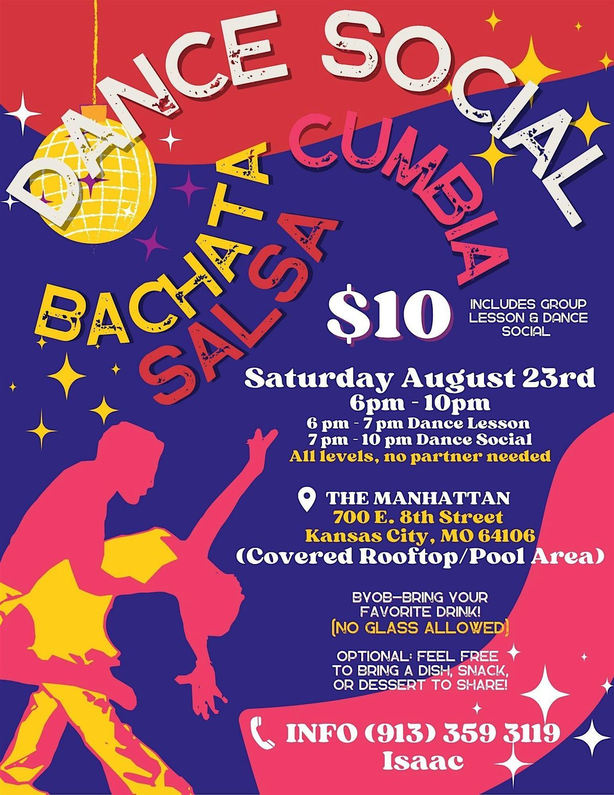LATIN MUSIC SOCIAL DANCING (SALSA, BACHATA, & CUMBIA), 23 August | Event in Kansas City | AllEvents