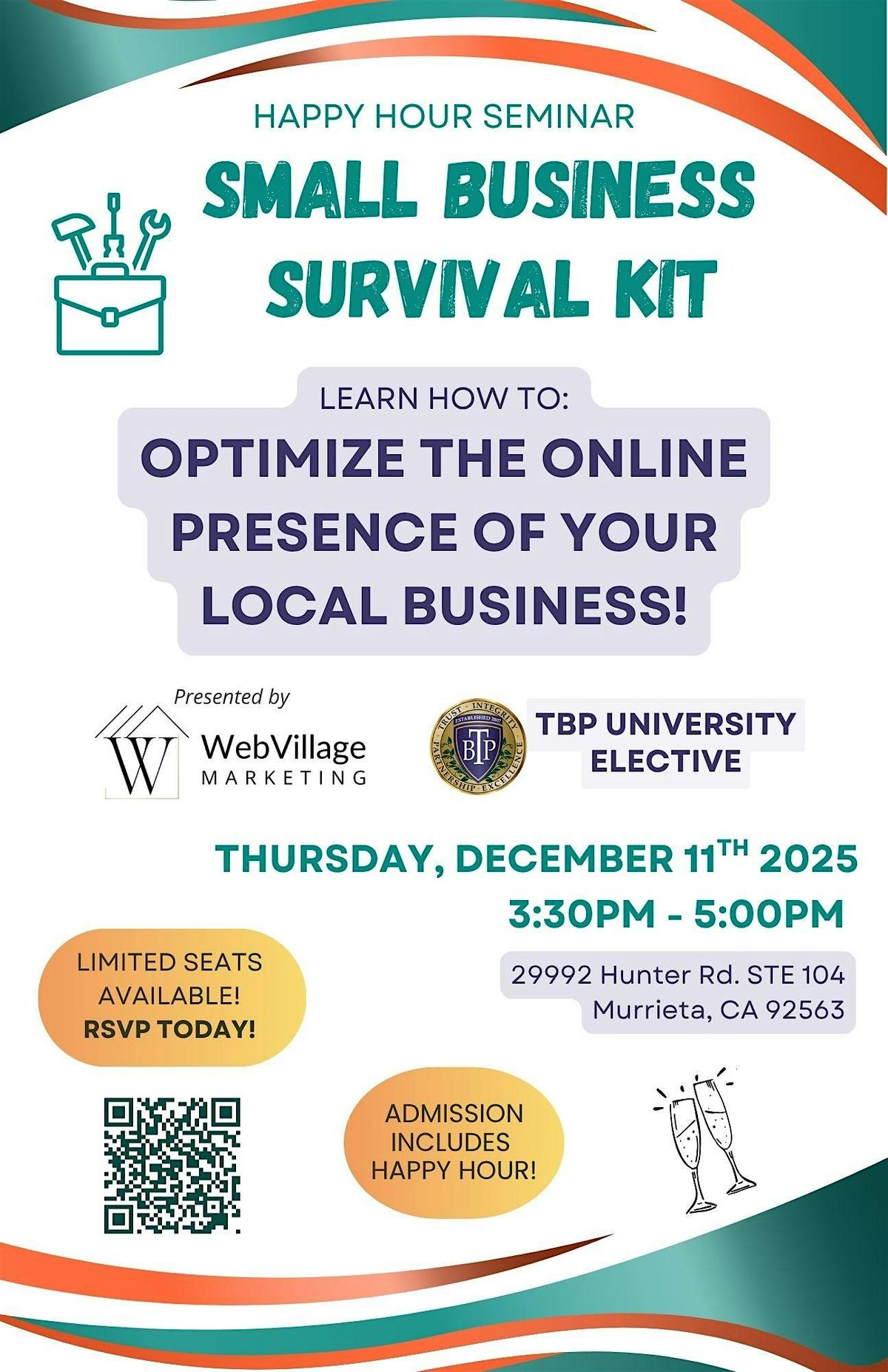 Small Business Survival Kit – Local Business Online Presence, 11 December | Event in Murrieta | AllEvents