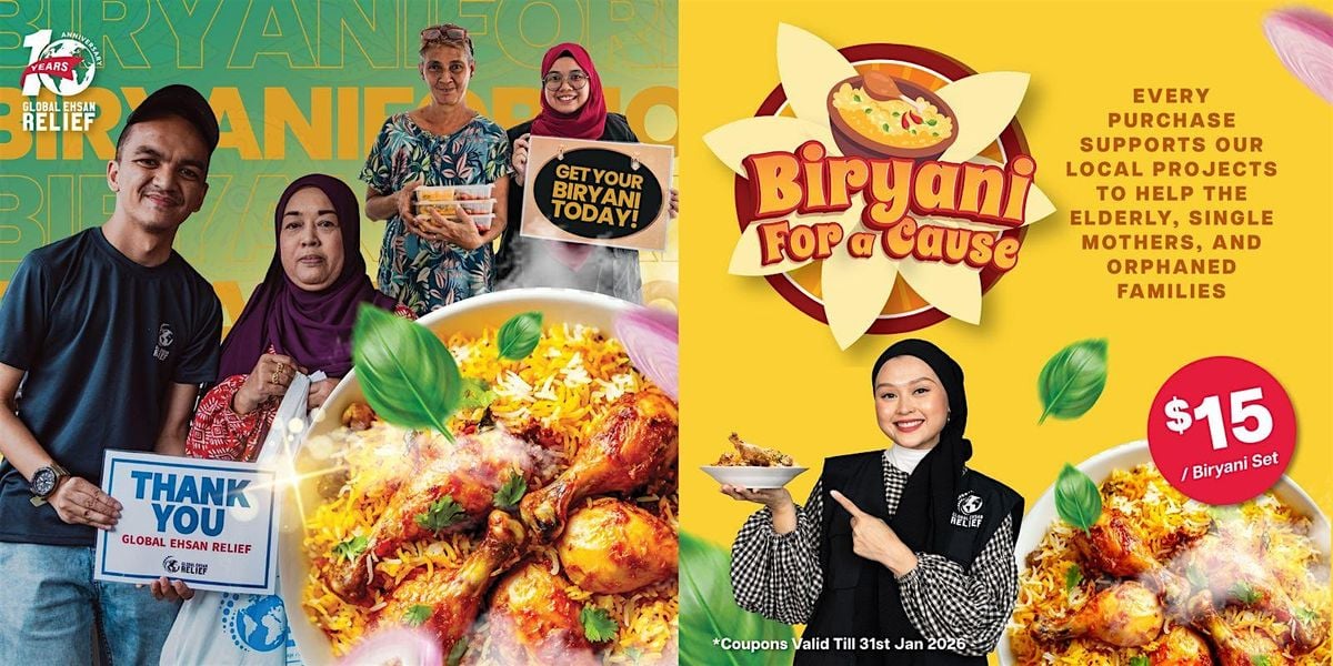 $15 Biryani For a Cause! | Event in Paya Lebar | AllEvents