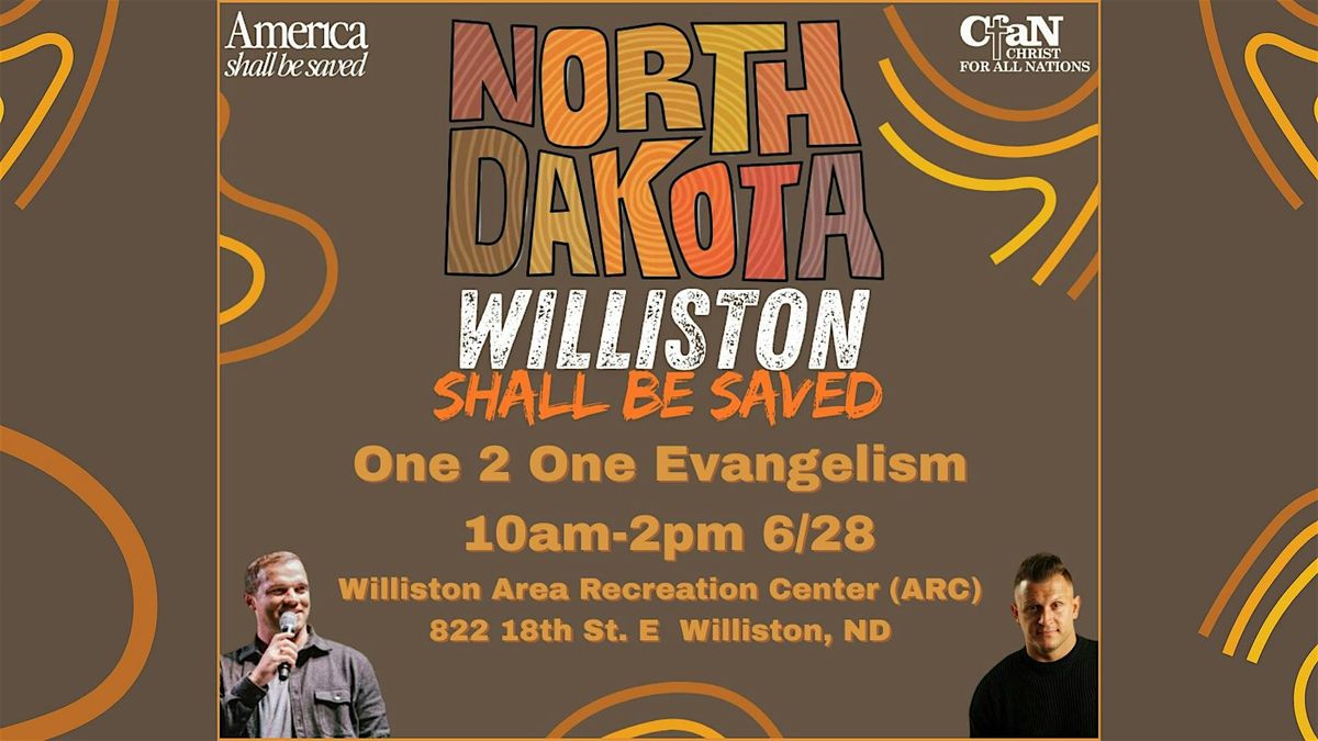 Williston Shall Be Saved: One 2 One Evangelism Training, 28 June | Event in Williston | AllEvents