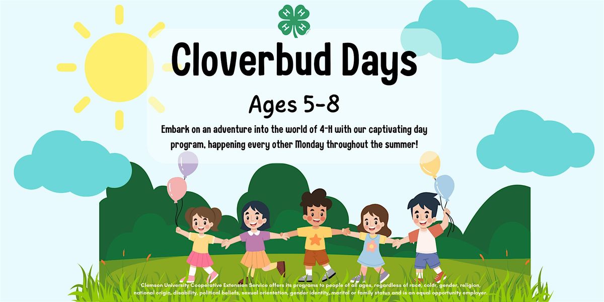 Greenville County 4-H Cloverbud Days, 9 June | Event in Greenville | AllEvents