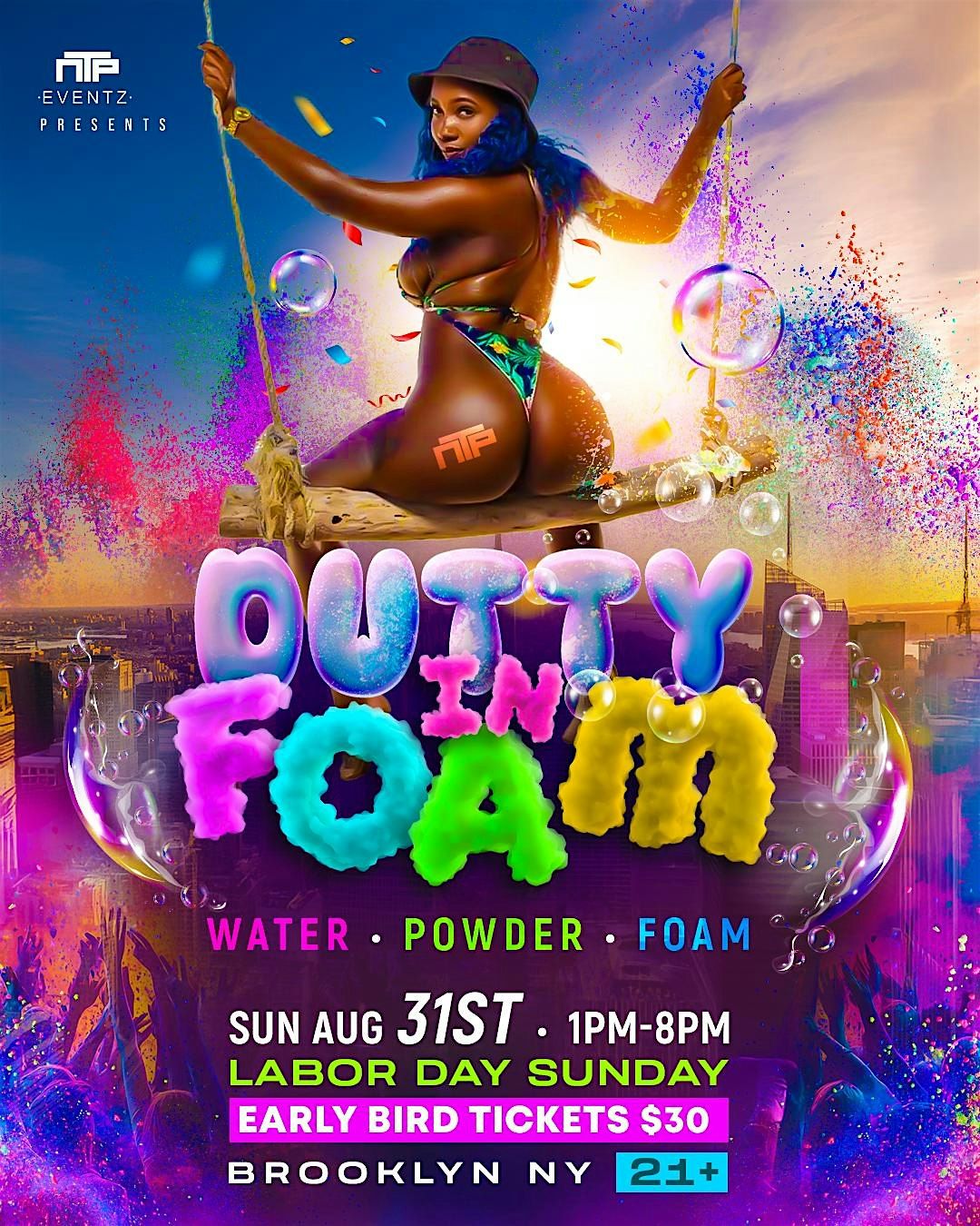 DUTTY IN FOAM, 31 August | Event in Brooklyn | AllEvents