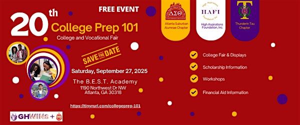 College Prep 101: College & Vocational Fair, 27 September | Event in Atlanta | AllEvents