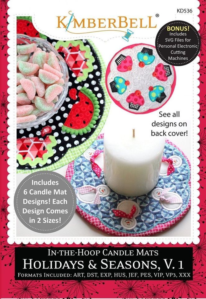 In-The-Hoop Candle Mats, Kingdom Sewing Center, Simi Valley, May 24