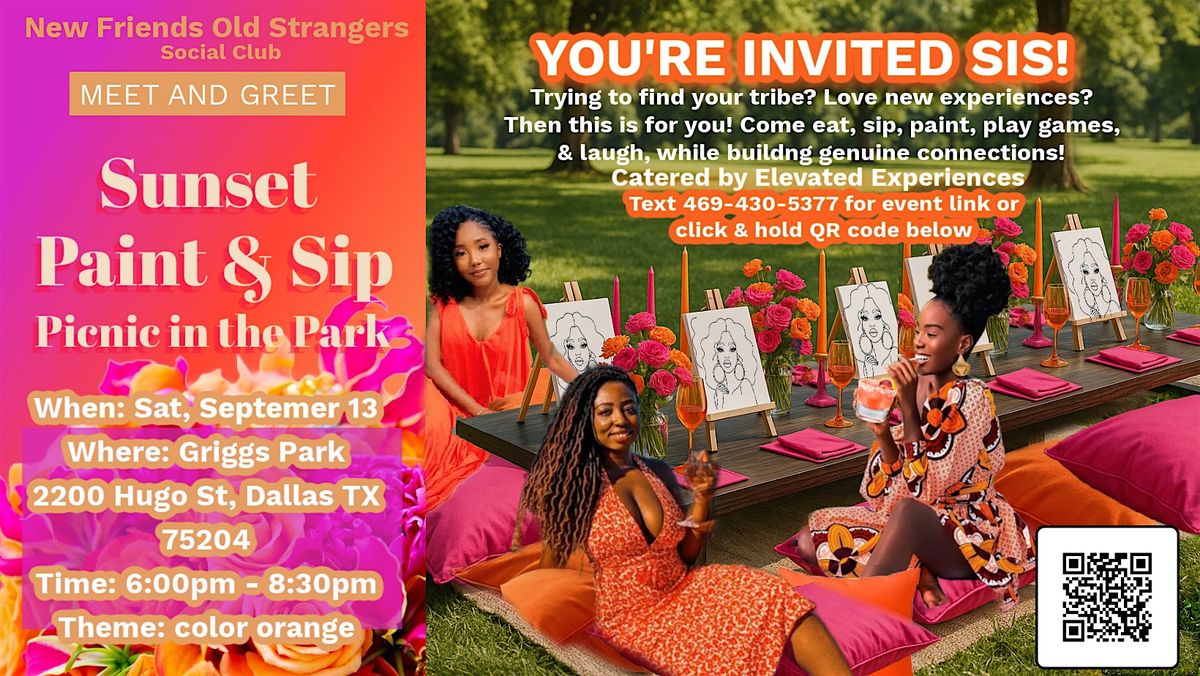 Meet & Greet Sunset Paint & Sip Picnic in the Park, 13 September | Event in Dallas | AllEvents