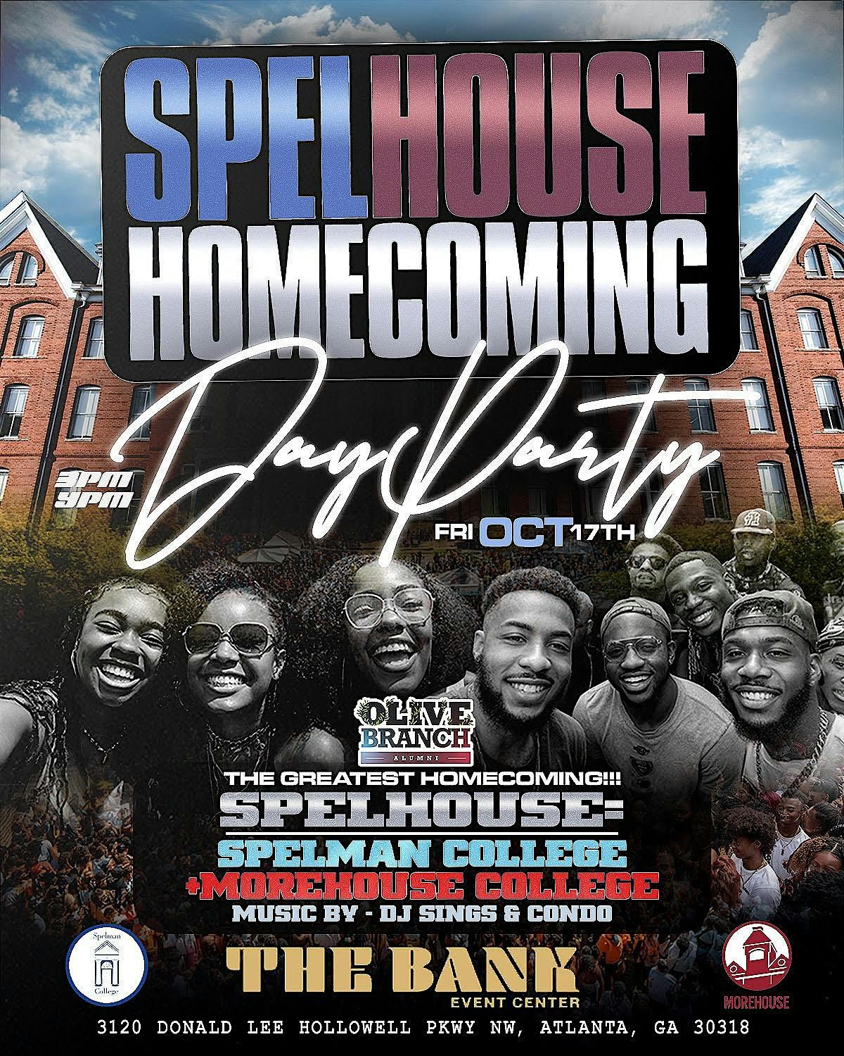 Olive Branch: Alumni Edition Day Party [SpelHouse Homecoming 2025], 17 October | Event in Atlanta | AllEvents