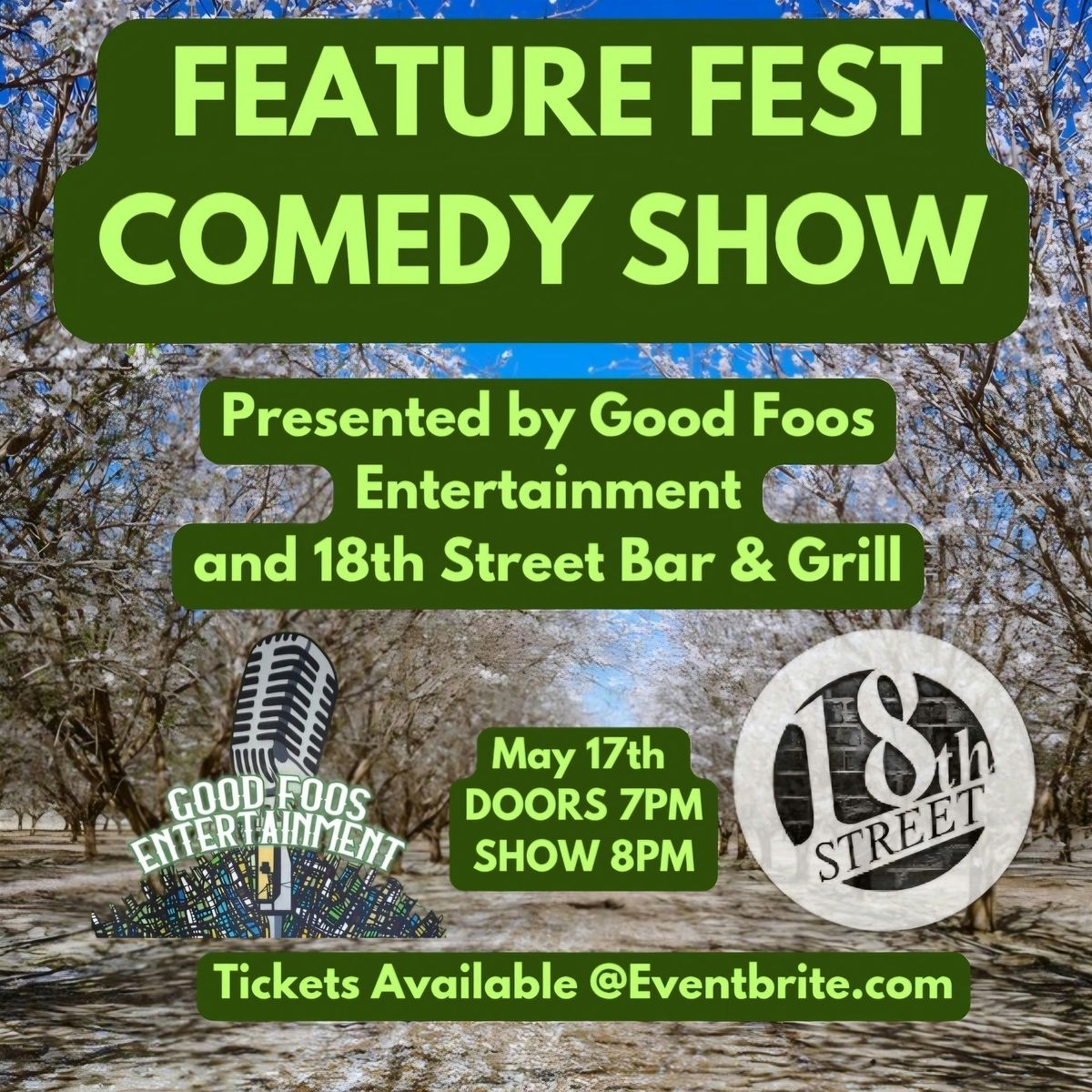 Spring Edition Featue Fest Comedy Show, 17 May | Event in Bakersfield | AllEvents