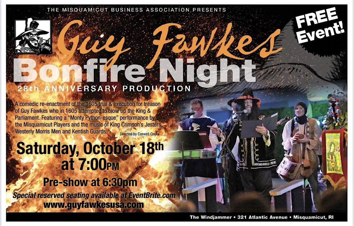 Guy Fawkes Bonfire Play and Event Misquamicut, 18 October | Event in Westerly | AllEvents
