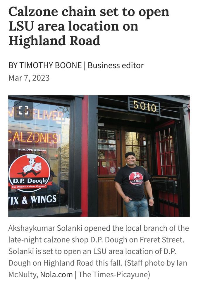 D.P. Dough Baton Rouge Soft Opening!!!, 3272 Highland Rd. Baton Rouge