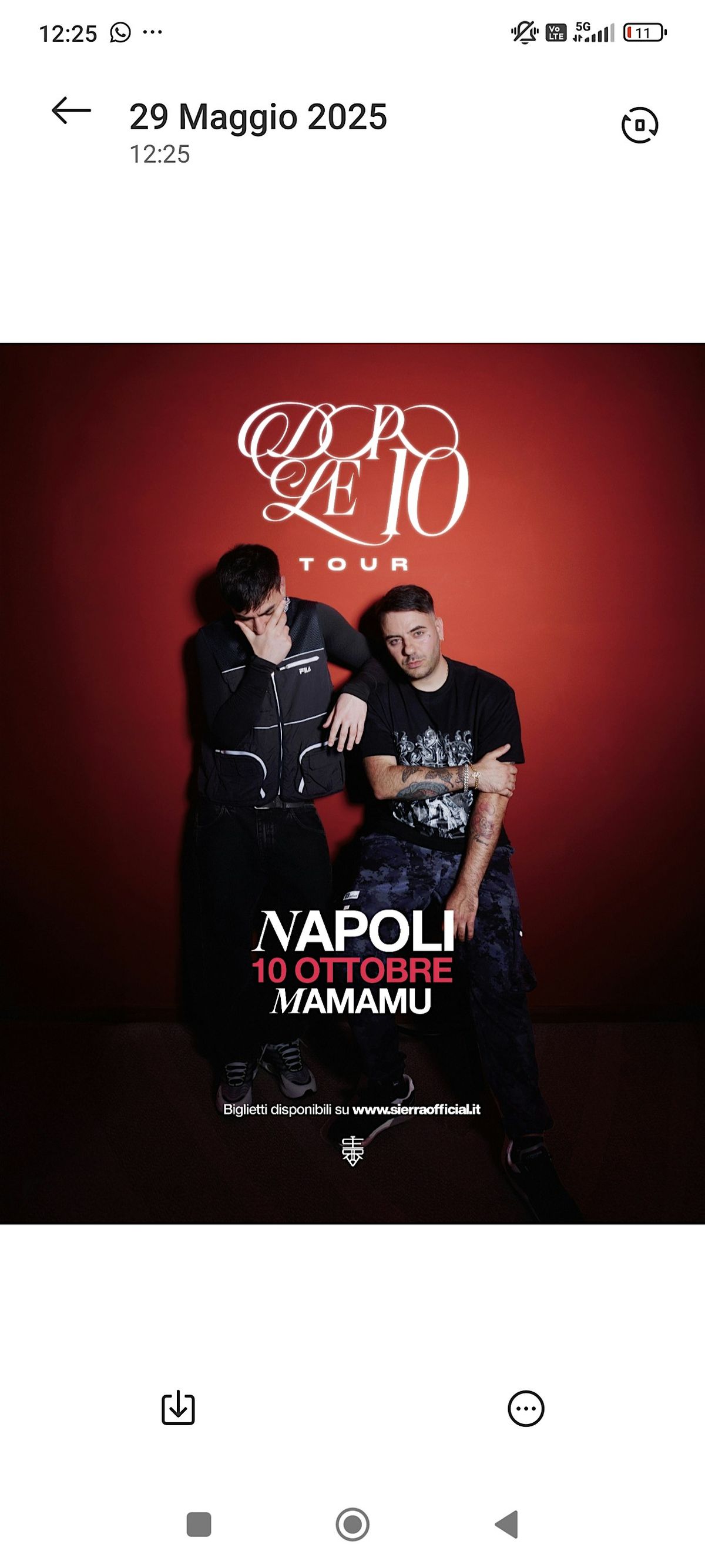 Sierra in concerto a Napoli