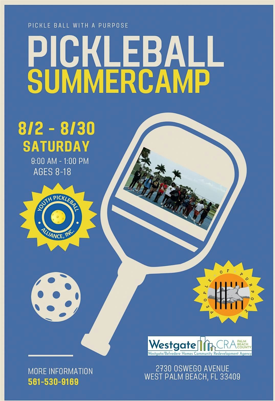 PICKLEBALL with a PURPOSE, 16 August | Event in West Palm Beach | AllEvents