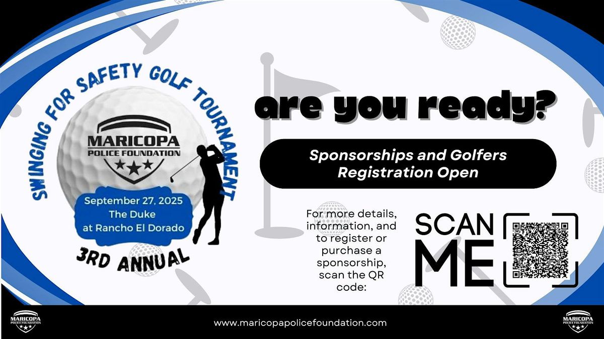 3rd Annual Swinging for Safety Golf Tournament, 27 September | Event in Maricopa | AllEvents