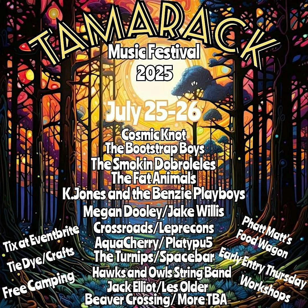 Tamarack Music Festival 2025-- Plus *Early Entry Tickets for noon July 24, 25 July | Event in Morley | AllEvents