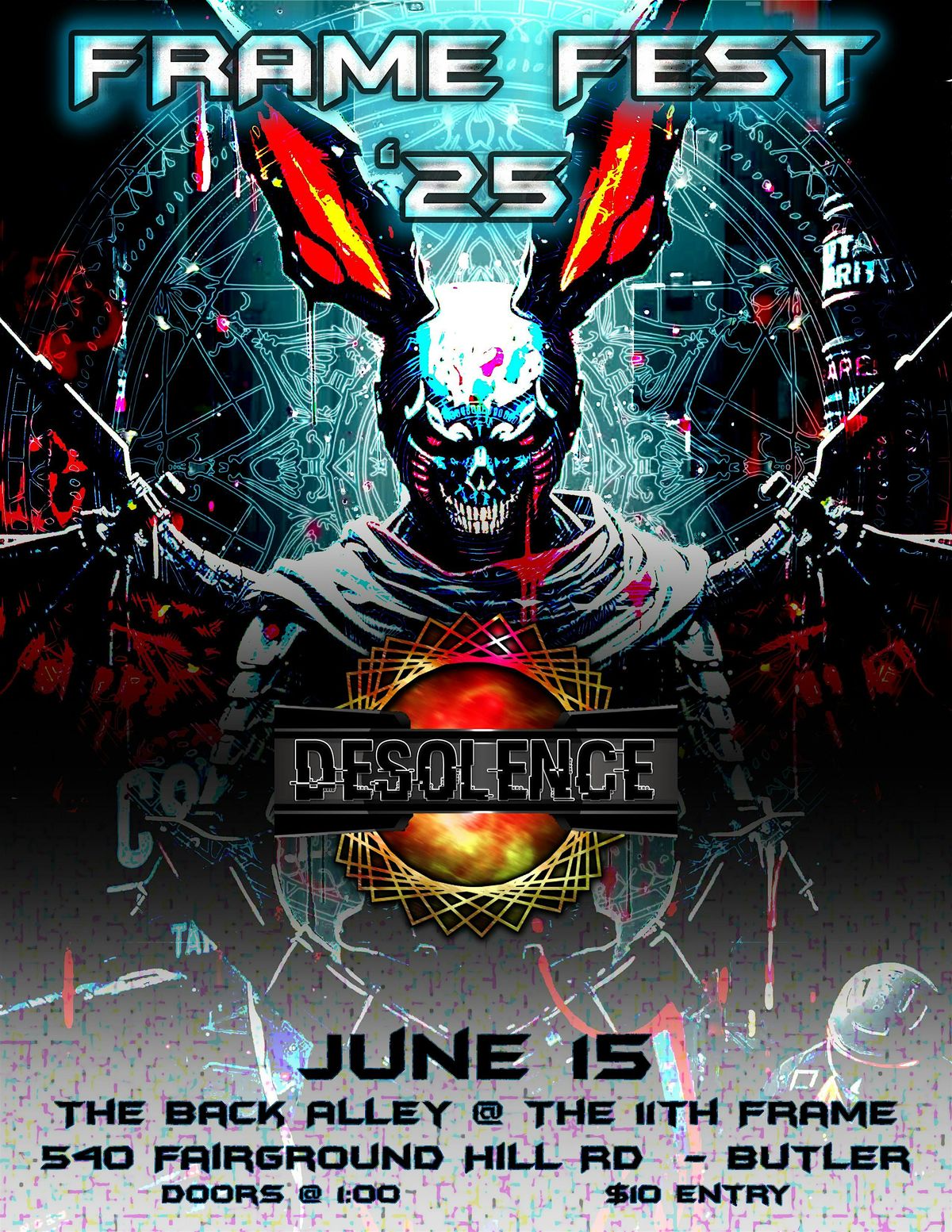Frame Fest '25 - Featuring DESOLENCE, Atlas Decay, and guests, 15 June | Event in Butler | AllEvents