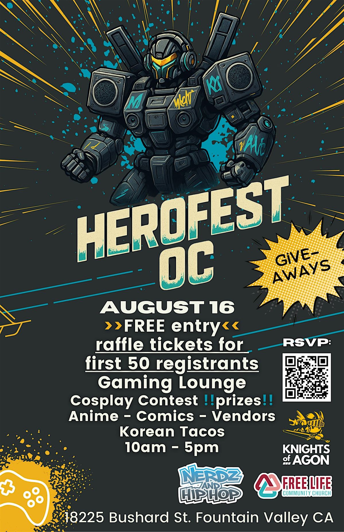 HeroFest OC, 16 August | Event in Fountain Valley | AllEvents