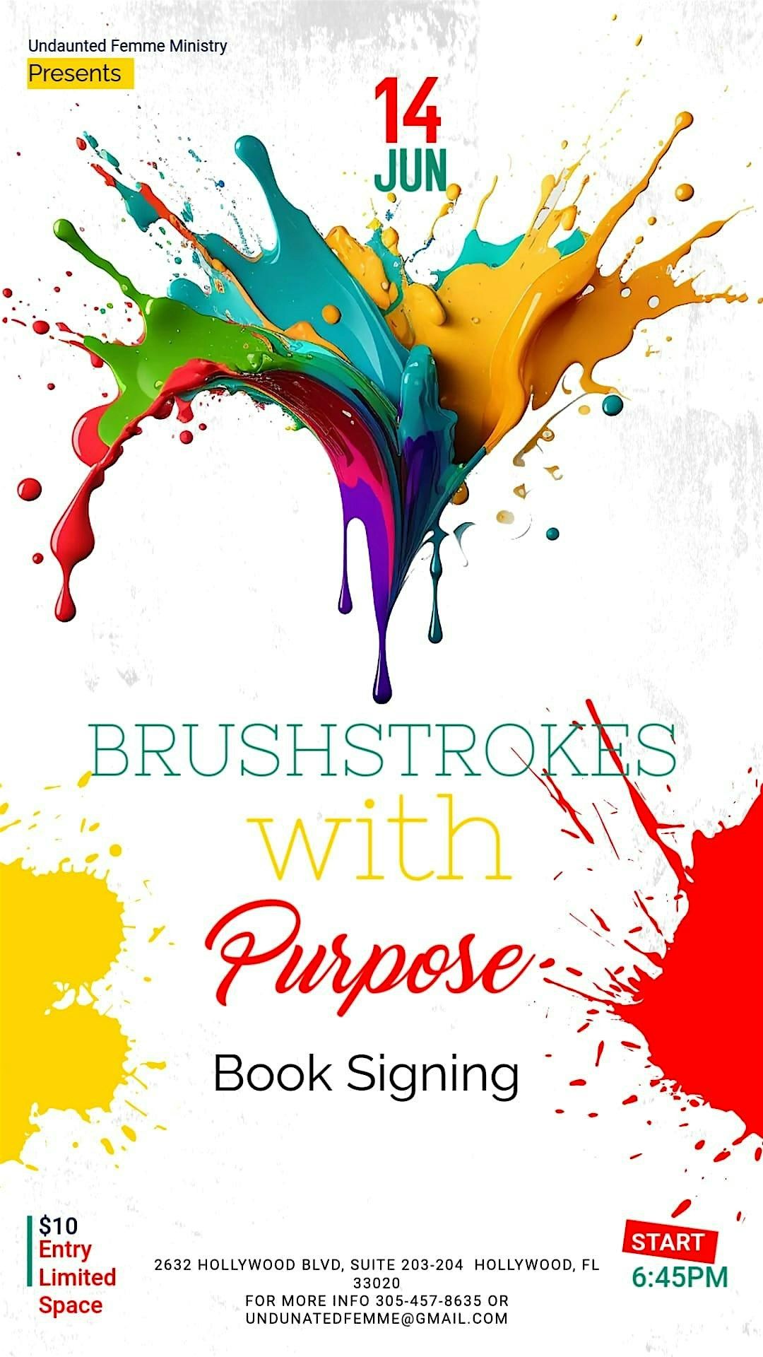 Brushstrokes with Purpose, 14 June | Event in Hollywood | AllEvents