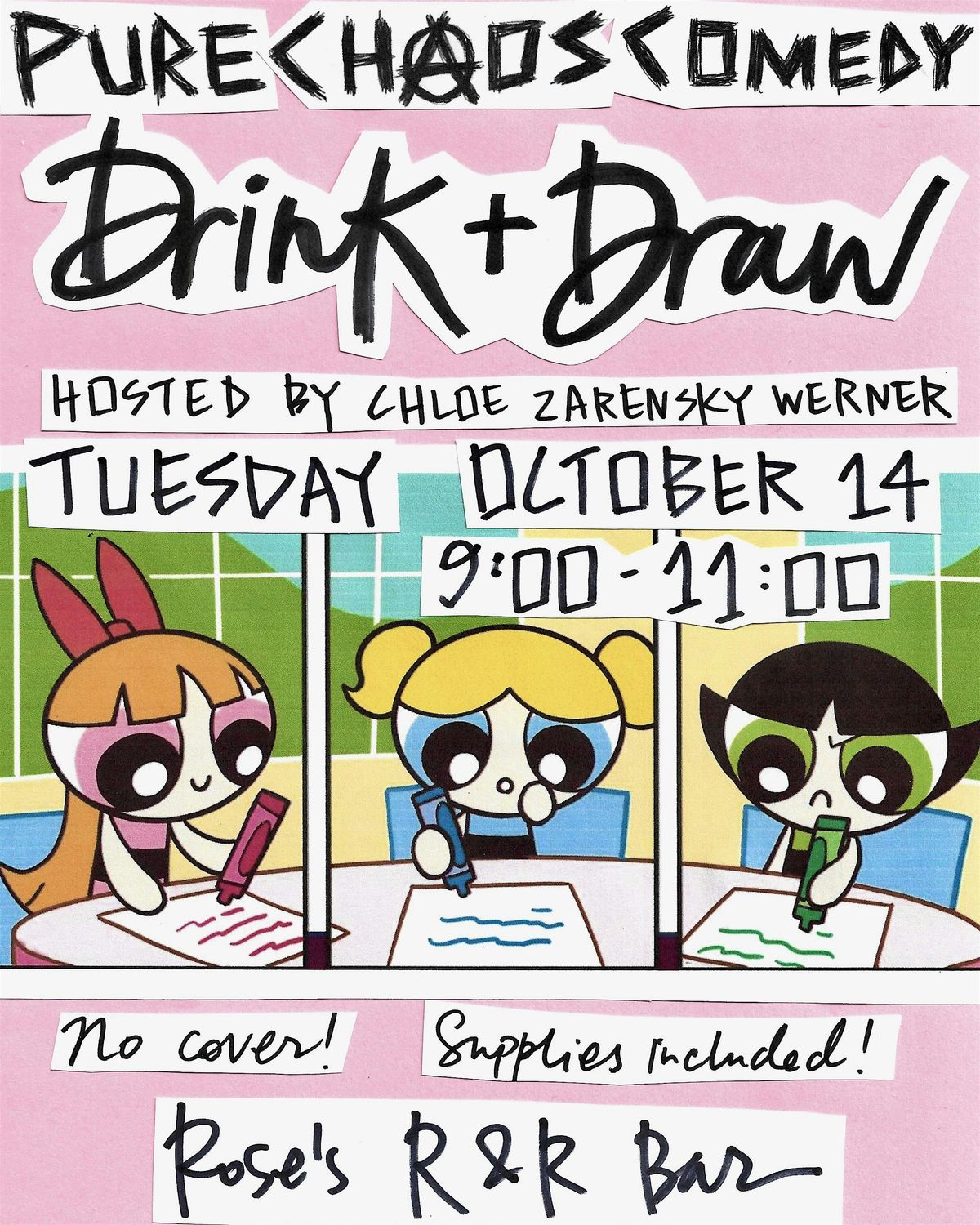Drink and Draw at Rose's R&R Bar - No cover!, 14 October | Event in Brooklyn | AllEvents