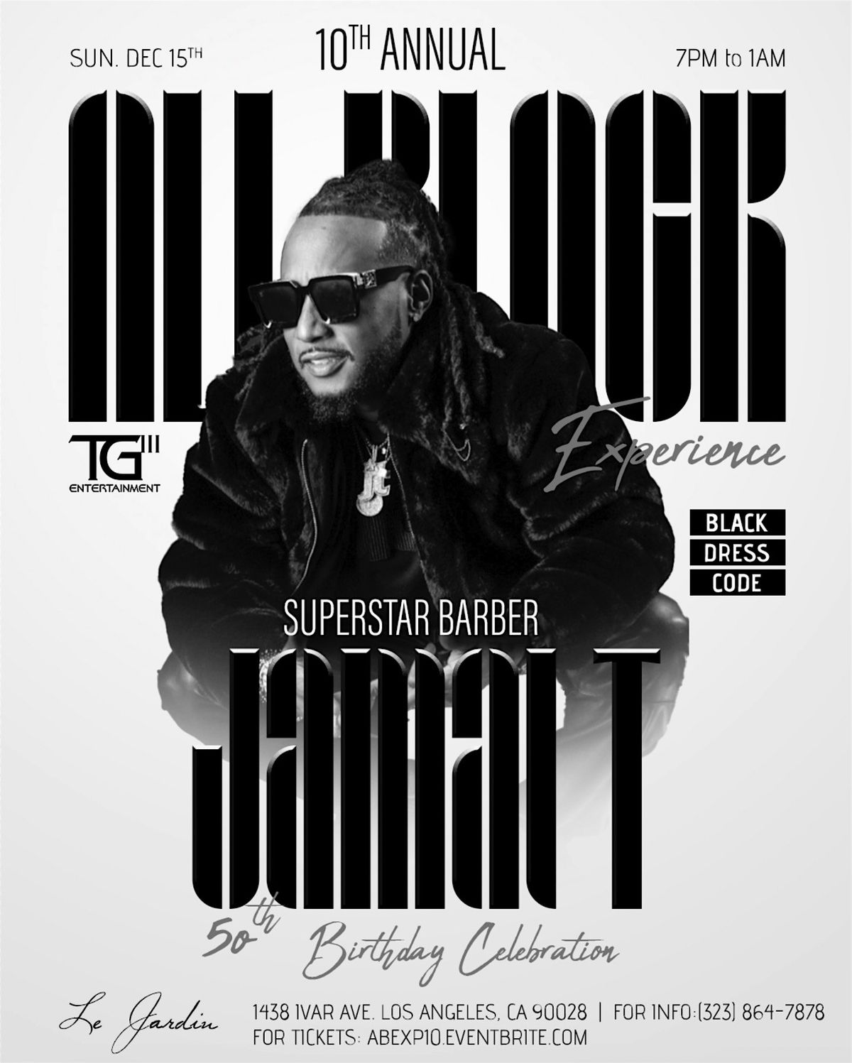 Jamal T's All Black Experience by Sean Swoopes, 14 December | Event in Los Angeles | AllEvents