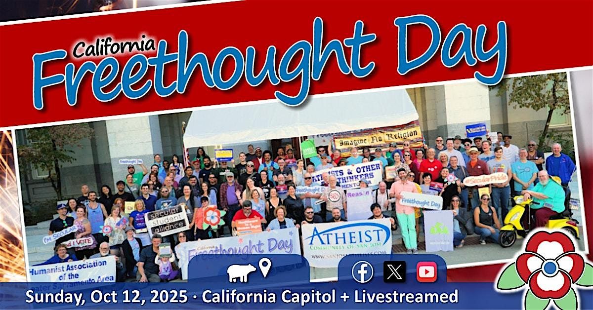 California Freethought Day 2025, 12 October | Event in Sacramento | AllEvents