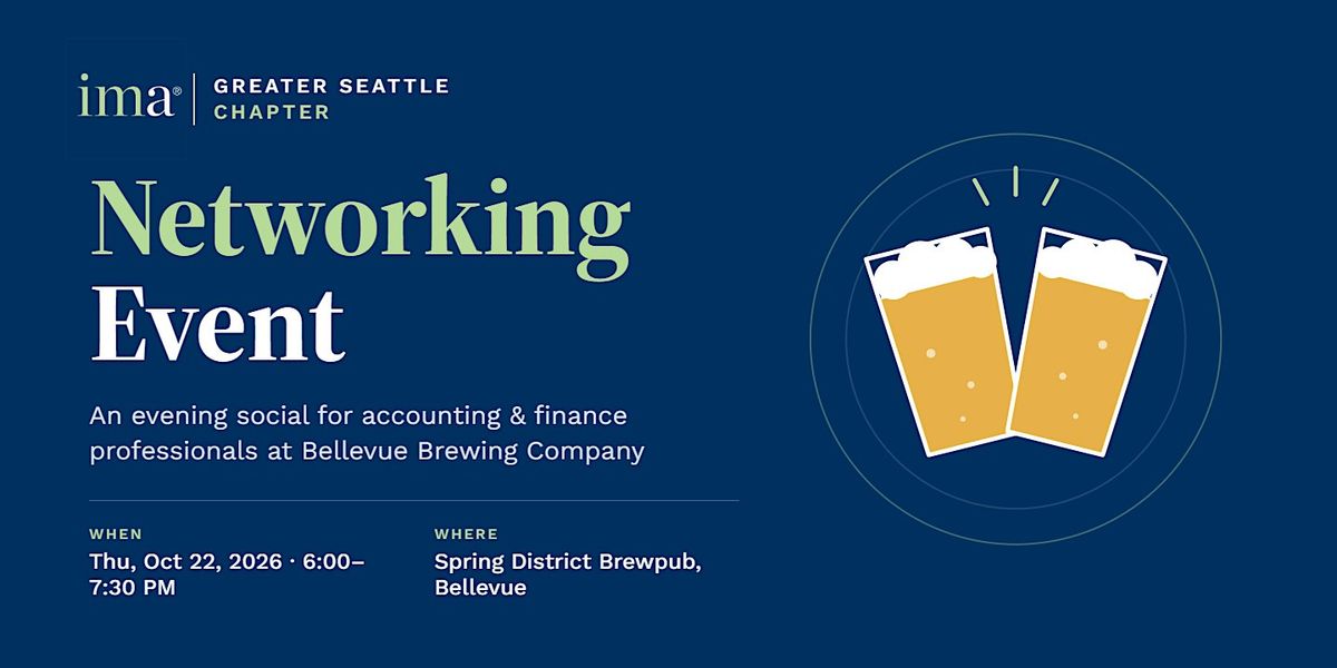 IMA Greater Seattle Fall Social, Bellevue Brewing Company - Spring ...