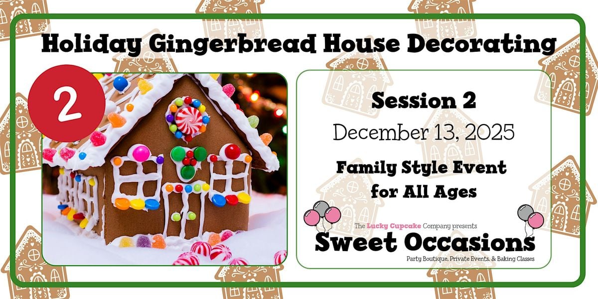 Holiday Gingerbread House Decorating- Session 2, 13 December | Event in Lahaska | AllEvents