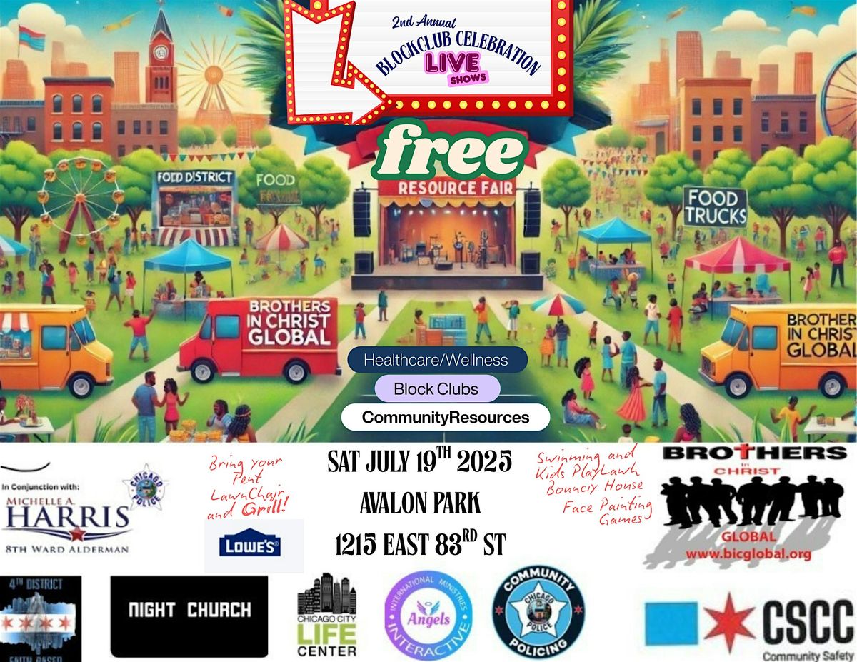 Brothers in Christ Global 2nd Annual Block Club & Family Resource Fair, 19 July | Event in Chicago | AllEvents