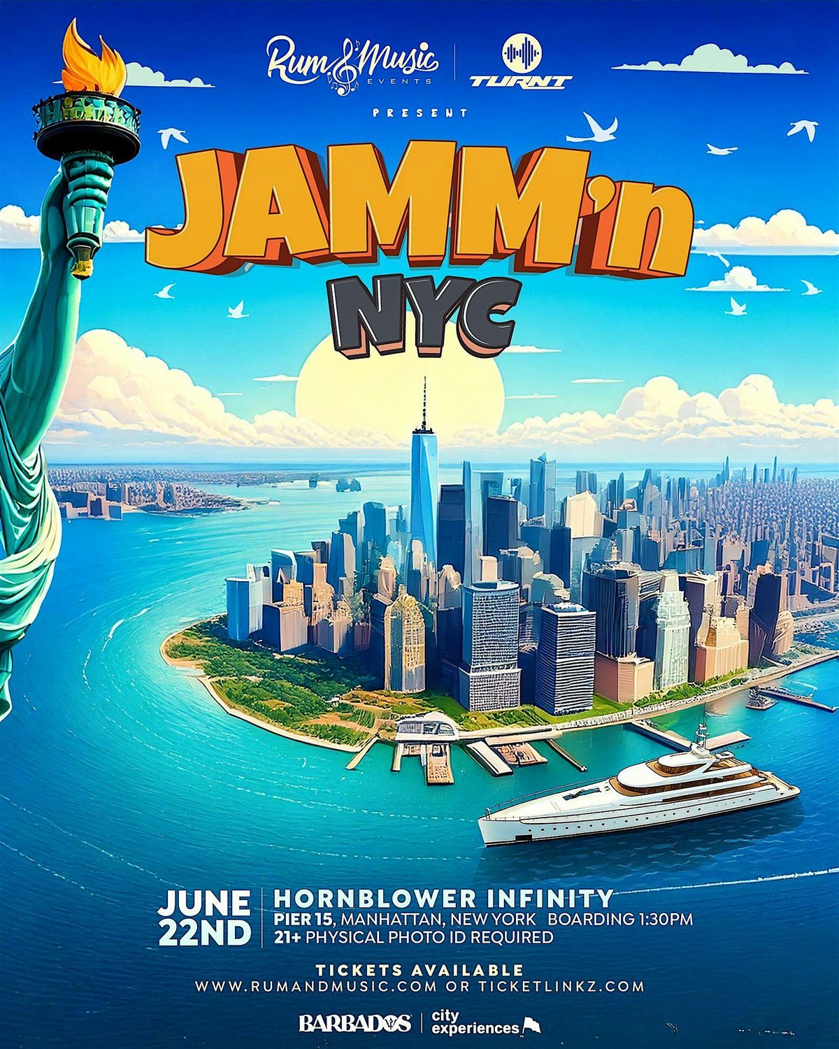 JAMM'N NYC - Rum and Music Events & Turnt Barbados, 22 June | Event in New York | AllEvents