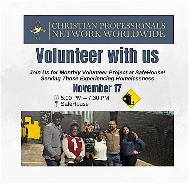 November Christian Professionals Network Volunteer With Us, 17 November | Event in Atlanta | AllEvents