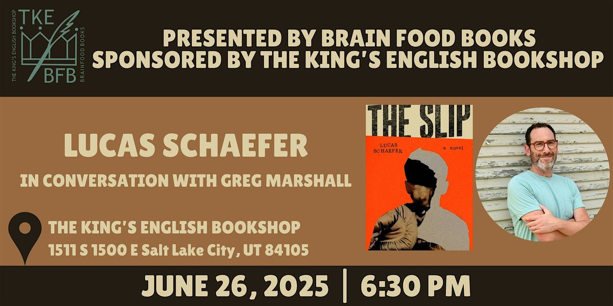 Lucas Schaefer | The Slip, 26 June | Event in Salt Lake City | AllEvents