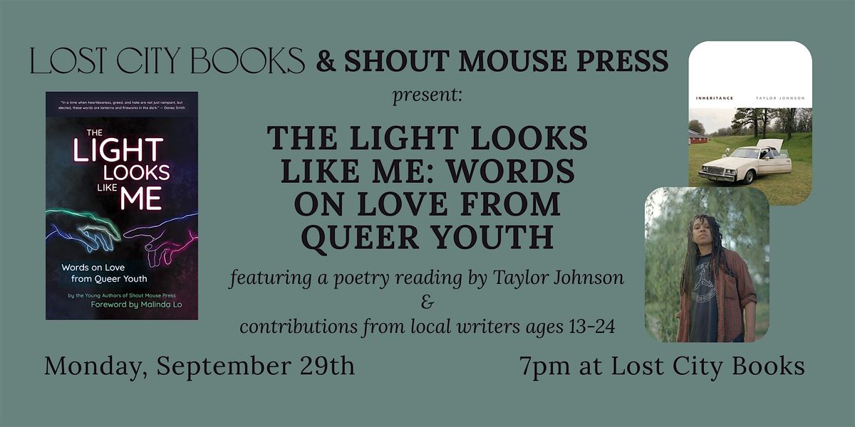 The Light Looks Like Me from Shout Mouse Press, 29 September | Event in Washington | AllEvents