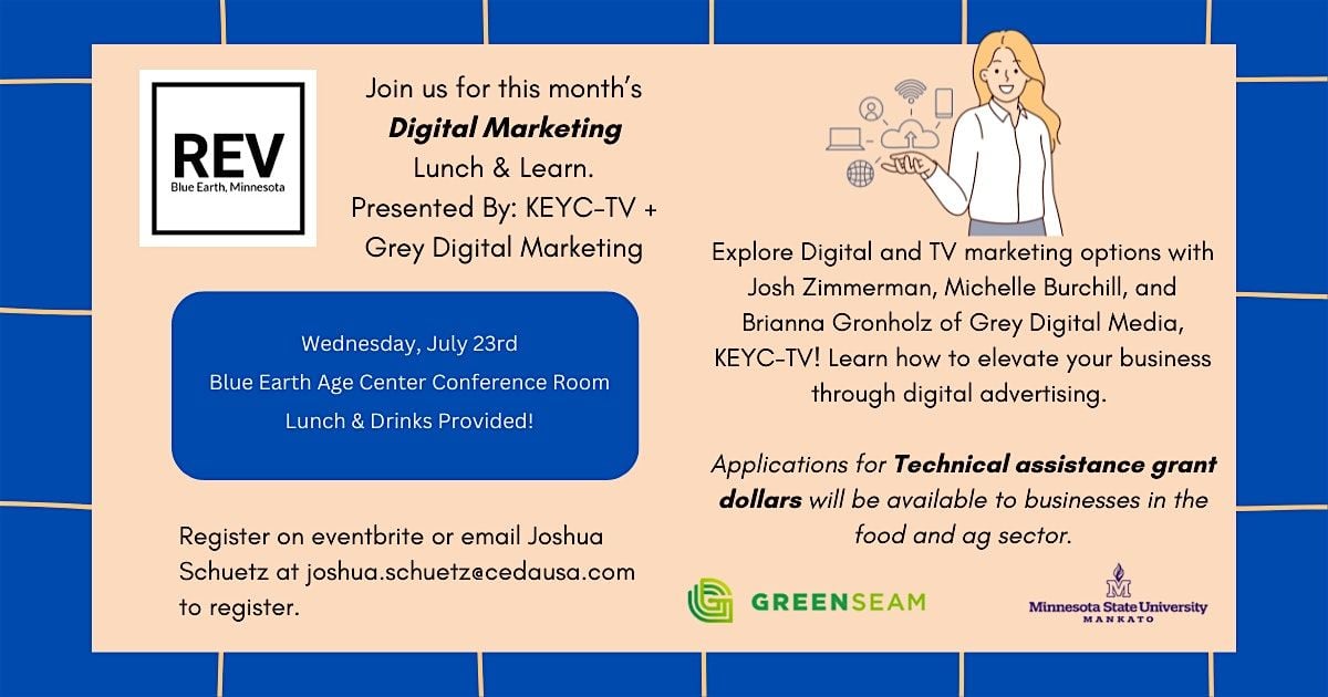 MBFFA July Business Workshop: Digital Marketing | Event in Lake Crystal | AllEvents