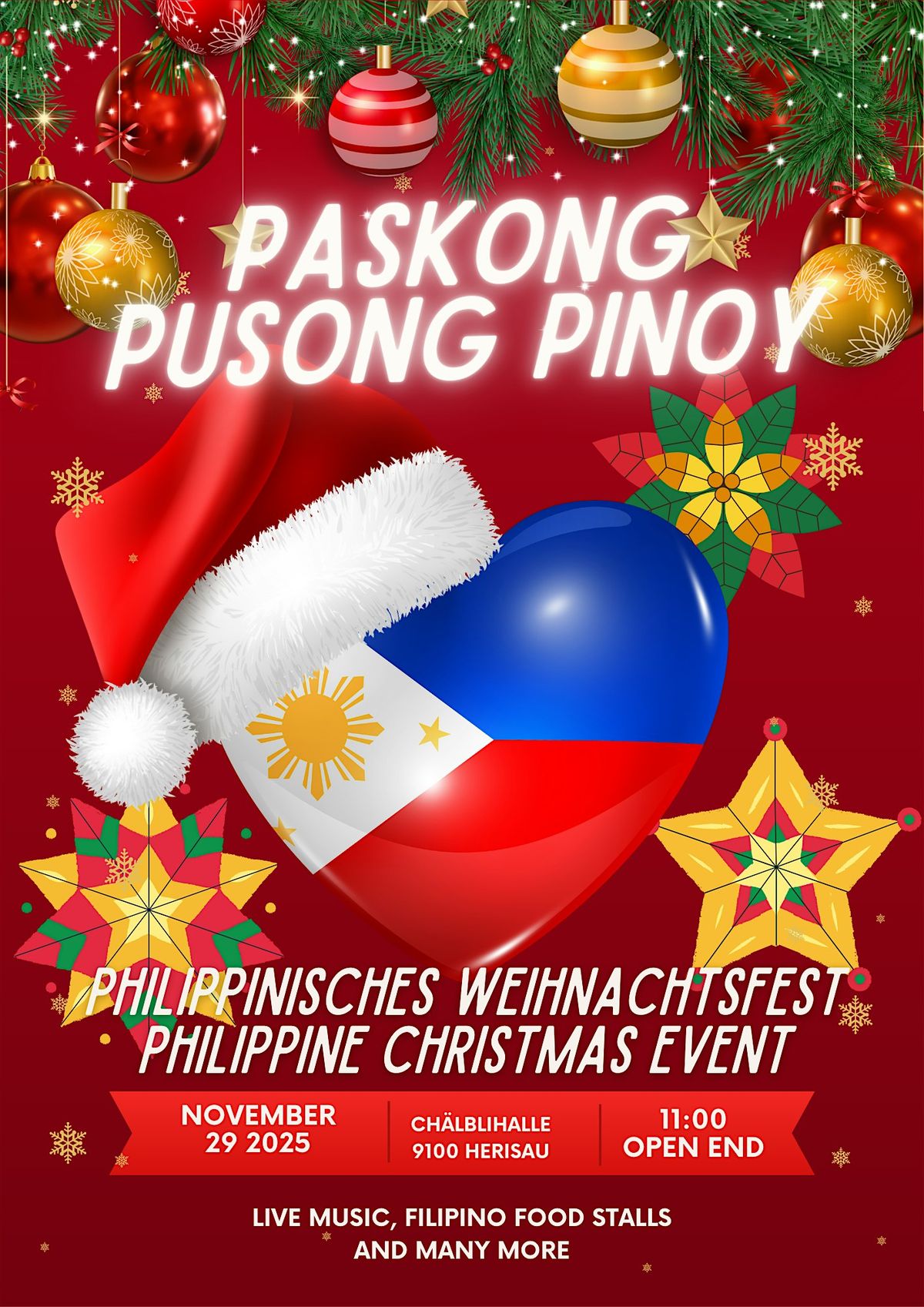 Paskong Pusong Pinoy/Philippinisches Weihnachtsfest, 29 November | Event in Herisau | AllEvents