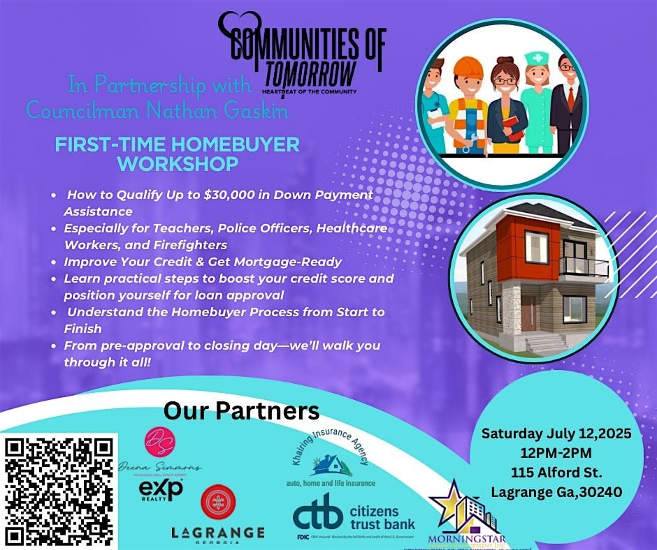 Building Forward Homebuyer Workshop, 12 July | Event in LaGrange | AllEvents