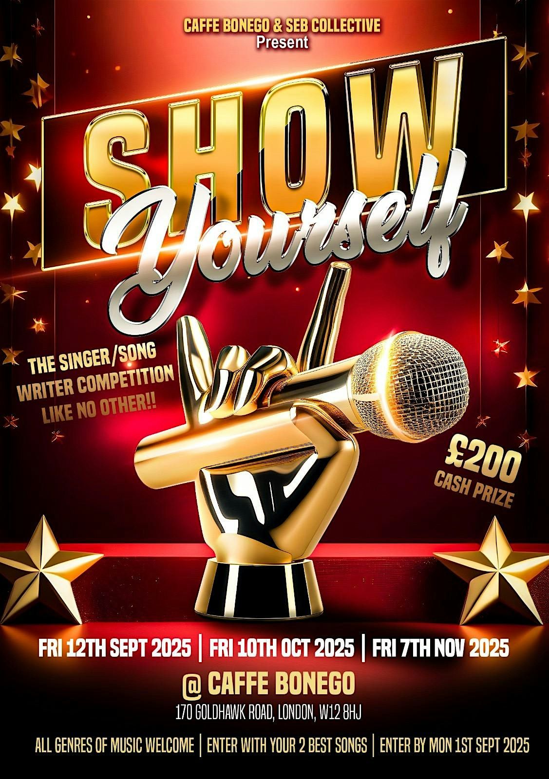 Show Yourself! A talent contest where you be the judge!, 10 October | Event in London | AllEvents