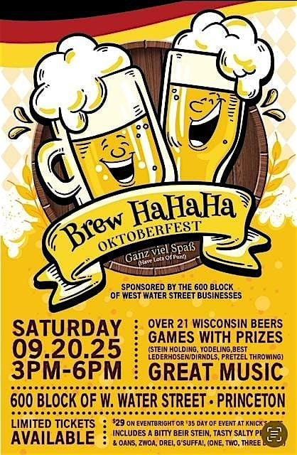 Brew HaHaHa beer walk, 20 September | Event in Princeton | AllEvents