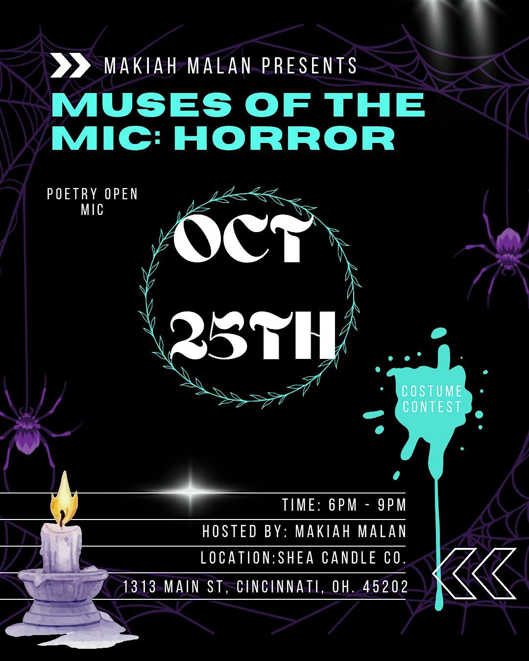 Muses of the Mic: Horror, 25 October | Event in Cincinnati | AllEvents