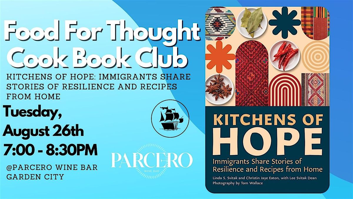 Food For Thought Cook Book Club - Kitchens of Hope, 26 August | Event in Garden City | AllEvents