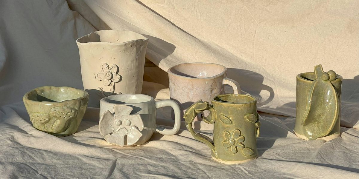 Garden Inspired Coffee Mug Ceramic Class- Intro to Pottery Workshop, 22 November | Event in West Hollywood