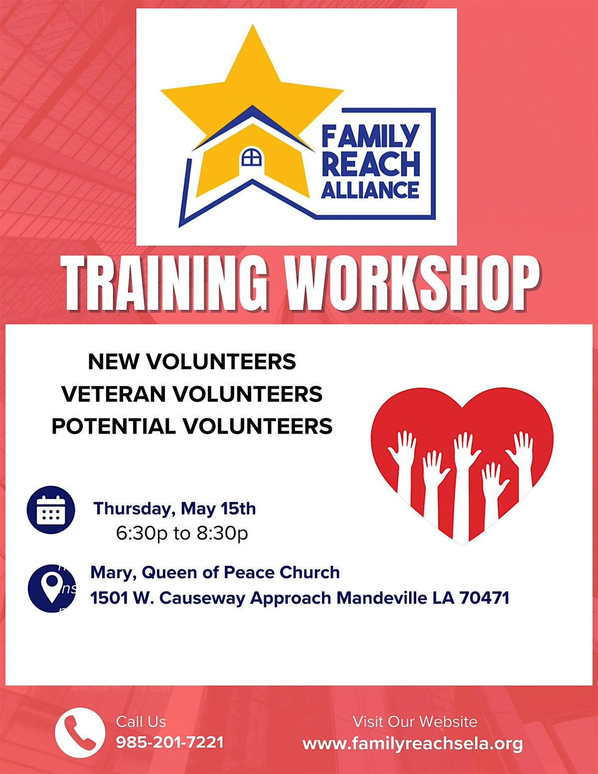 Volunteer Training, 15 May | Event in Mandeville | AllEvents