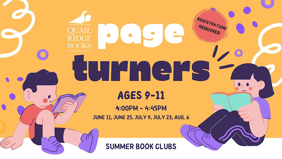 Page Turners Summer Book Club 2025 (AGES 9-11), 11 June | Event in Raleigh | AllEvents