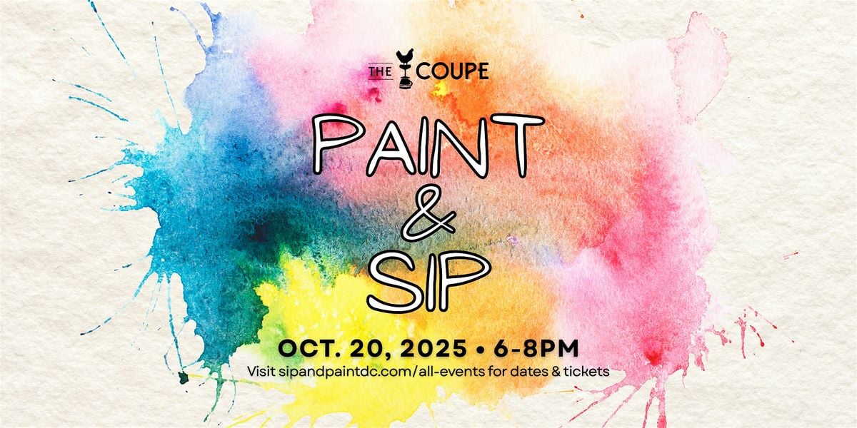 Paint & Sip at The Coupe, 20 October | Event in Washington | AllEvents