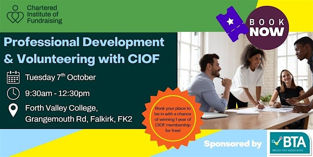 Professional Development and Volunteering with CIOF (Hybrid), 7 October | Event in Falkirk | AllEvents