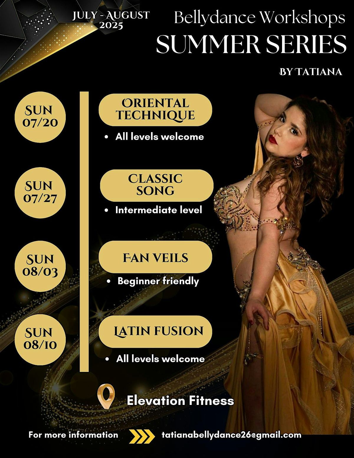 Bellydance Workshops - Summer Series, 20 July | Event in Easton | AllEvents