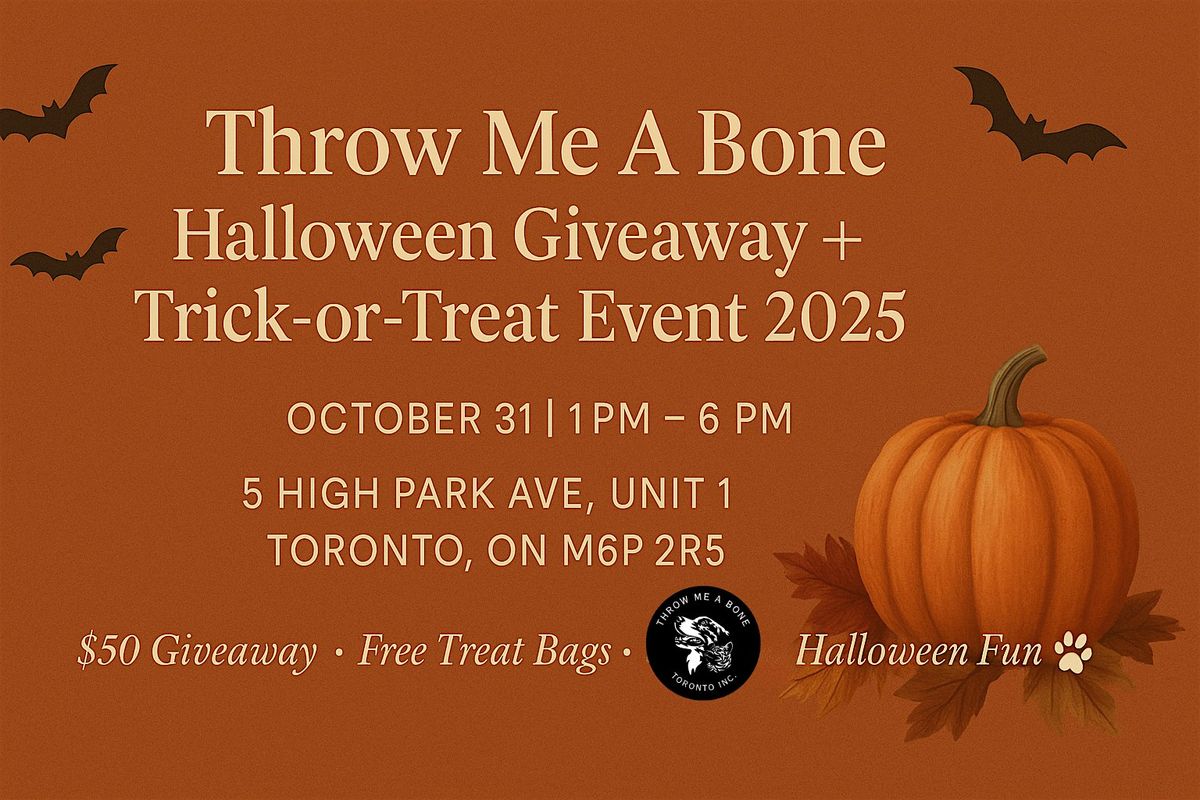 TMAB Halloween Event 2025 — Giveaway + Trick-or-Treat!, 31 October | Event in Toronto | AllEvents