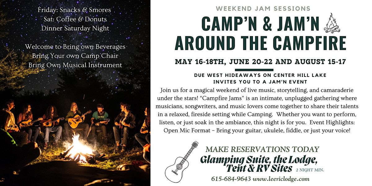 CAMP'n & JAM'n: Around the Campfire, 15 August | Event in Silver Point | AllEvents
